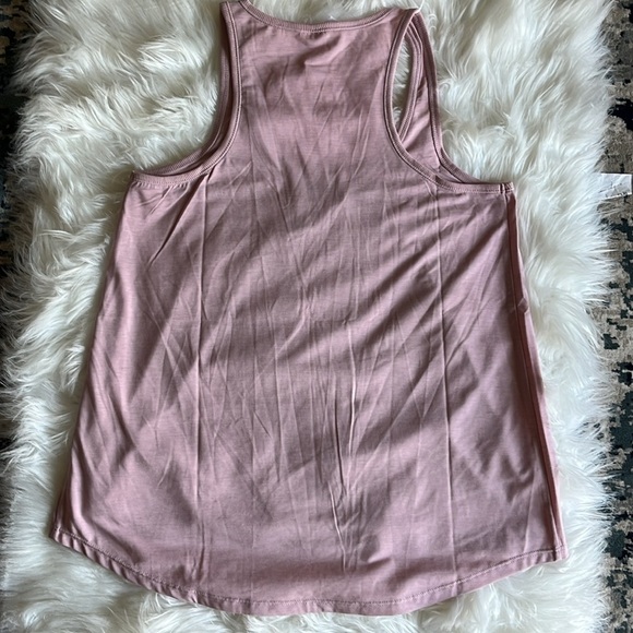 🆕 Bare Necessities Tank Top Pleated Size Small Rose Color - Picture 6 of 10